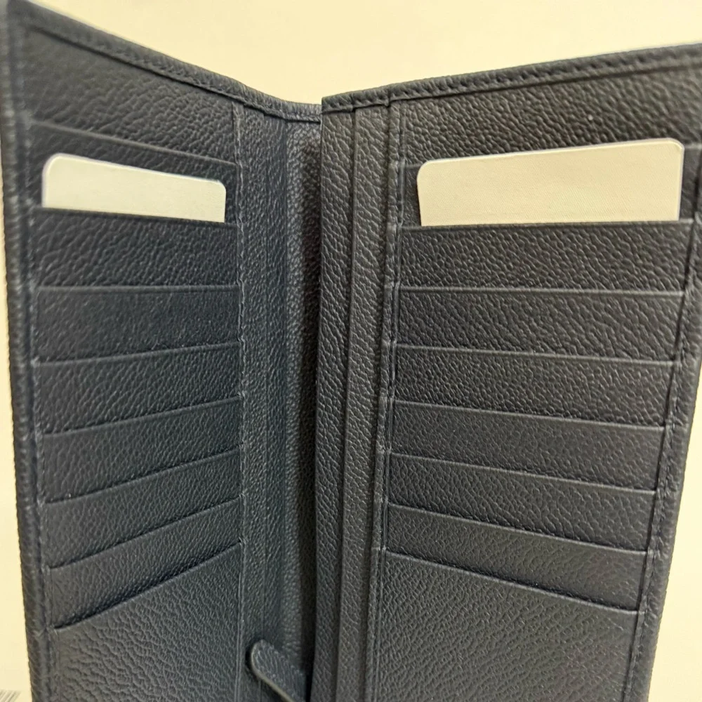 NWT $727 GIORGIO ARMANI Large Leather Wallet - Document Holders for Men